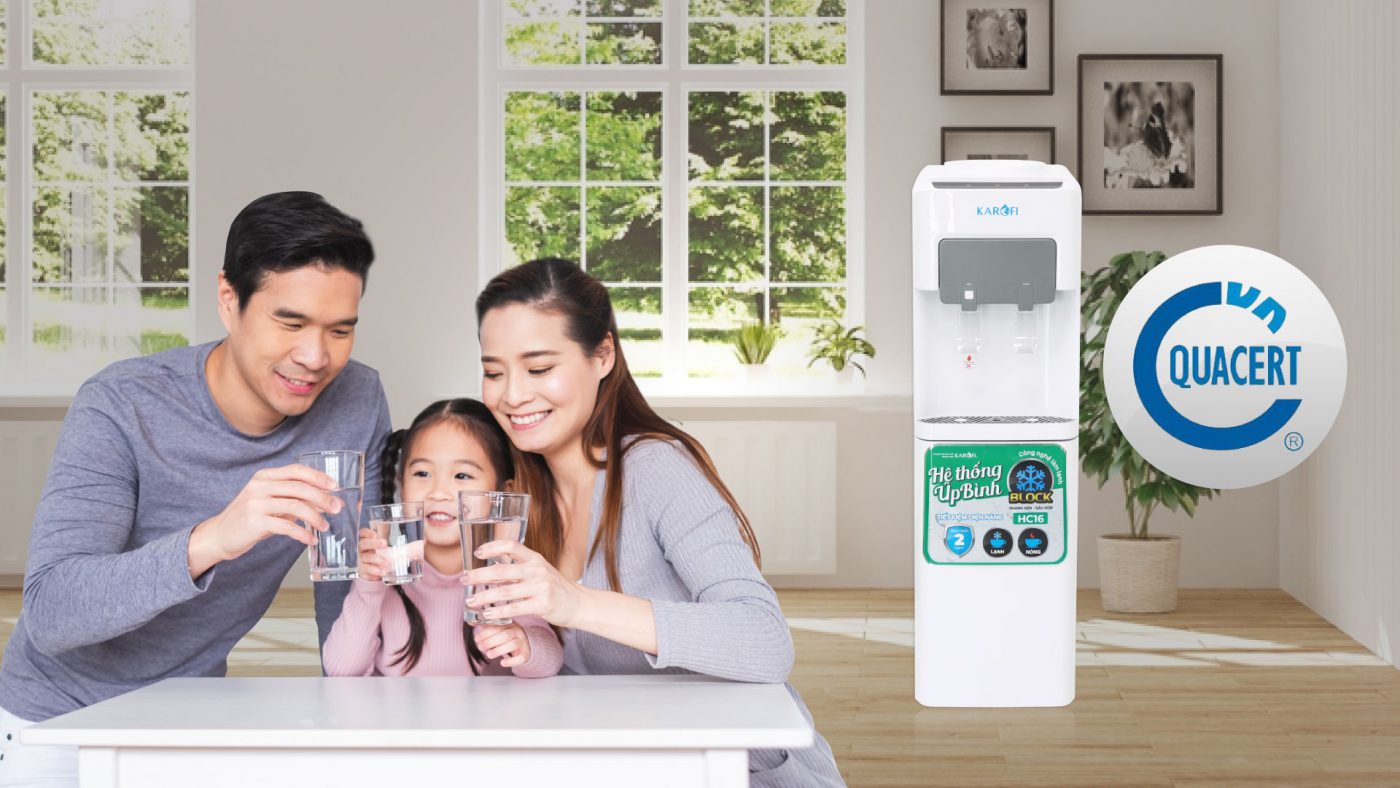 Cây nước nóng lạnh Karofi HC16 úp bình