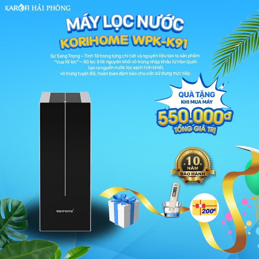 máy lọc nước korihome wpk-k91