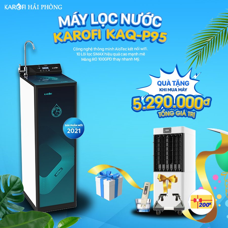 MÁY LỌC NƯỚC KAROFI P95
