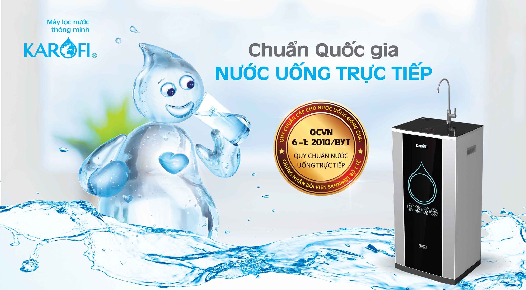 karofi chuẩn nước uống đóng chai
