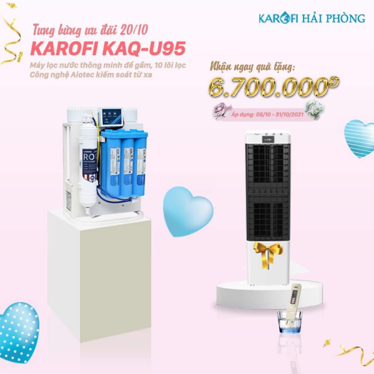 chương trình khuyến mãi t10 -Karofi U95