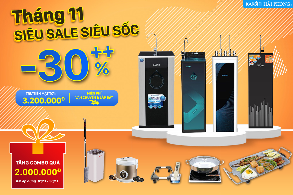 karofi Hải Phòng khuyến mãi tháng 11