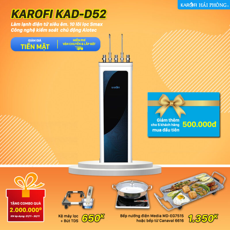 Karofi D52 - khuyến mãi tháng 11