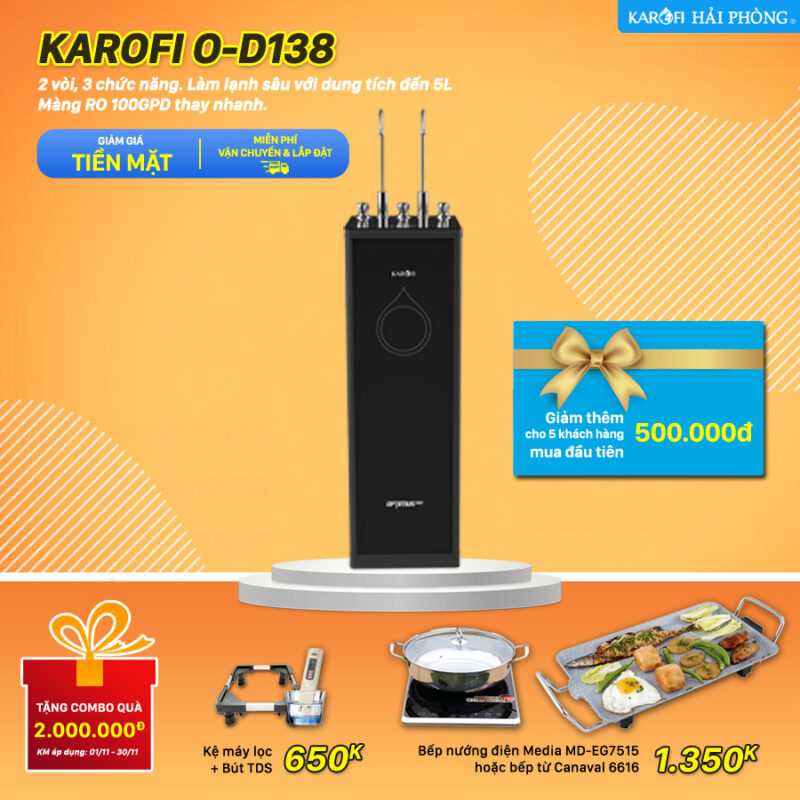 Karofi O-D138 - khuyến mãi tháng 11