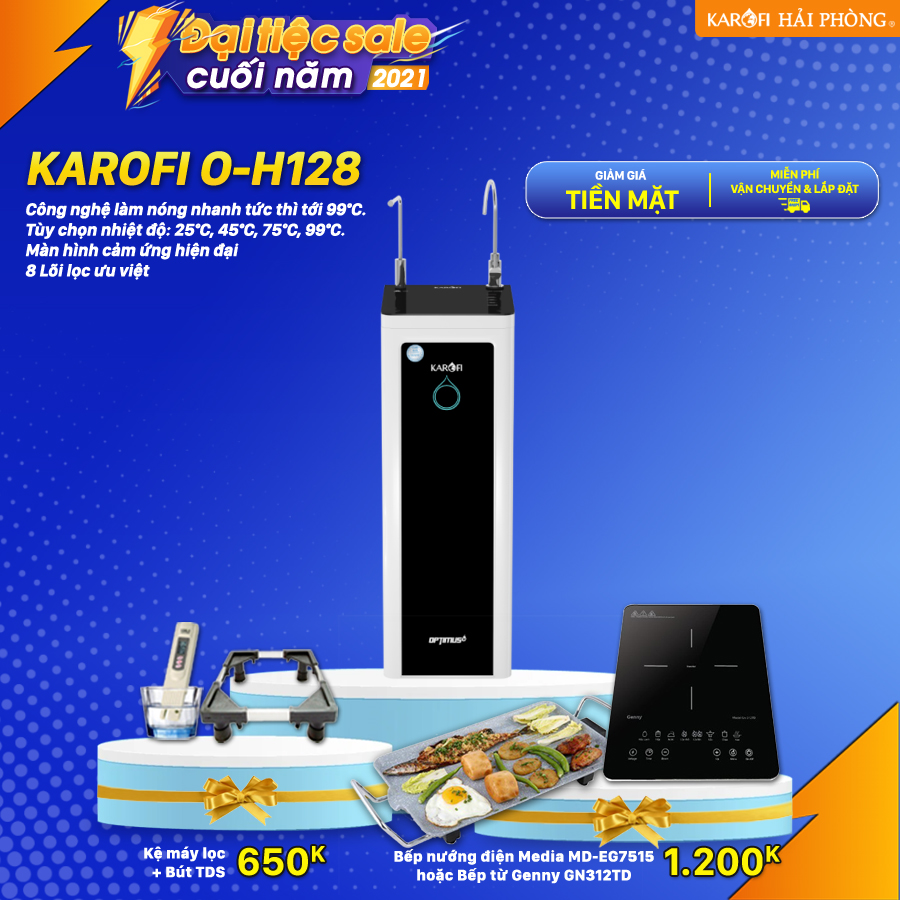 khuyến mãi tháng 12 - karofi O-H128 
