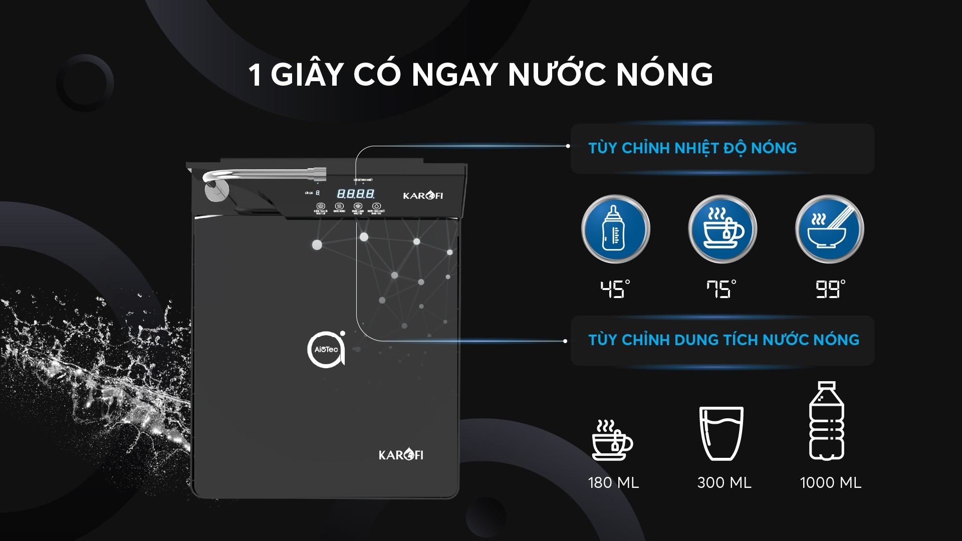 máy lọc nước nóng lạnh karofi