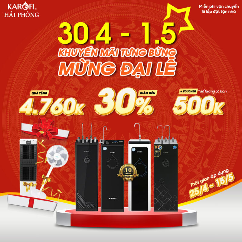khuyến mãi karofi hải phòng 30/4 - 1/5