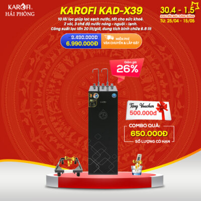 khuyến mãi KAD- X39 karofi hải phòng 30/4 - 1/5