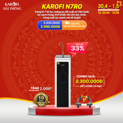 khuyến mãi N7RO karofi hải phòng 30/4 - 1/5
