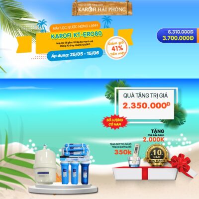 MÁY LỌC NƯỚC ĐỂ GẦM KAROFI KT-ERO80