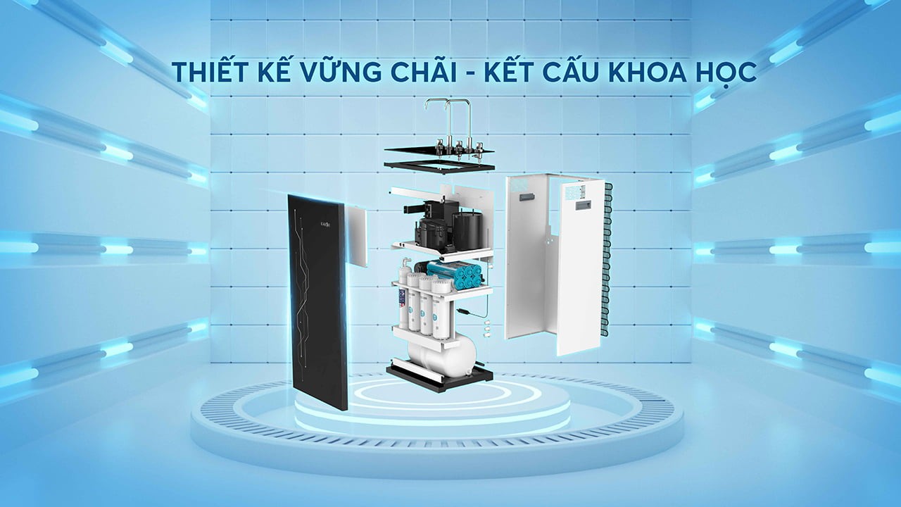 Máy lọc nước nóng lạnh Karofi KAD-I55-4