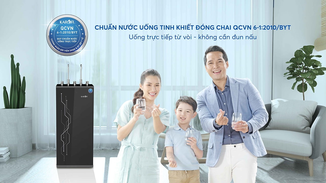 Máy lọc nước nóng lạnh Karofi KAD-I55-14