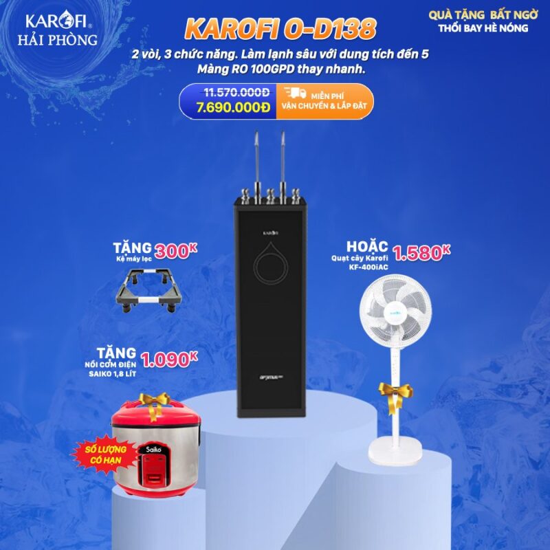 Máy lọc nước Optimus Duo O-D138