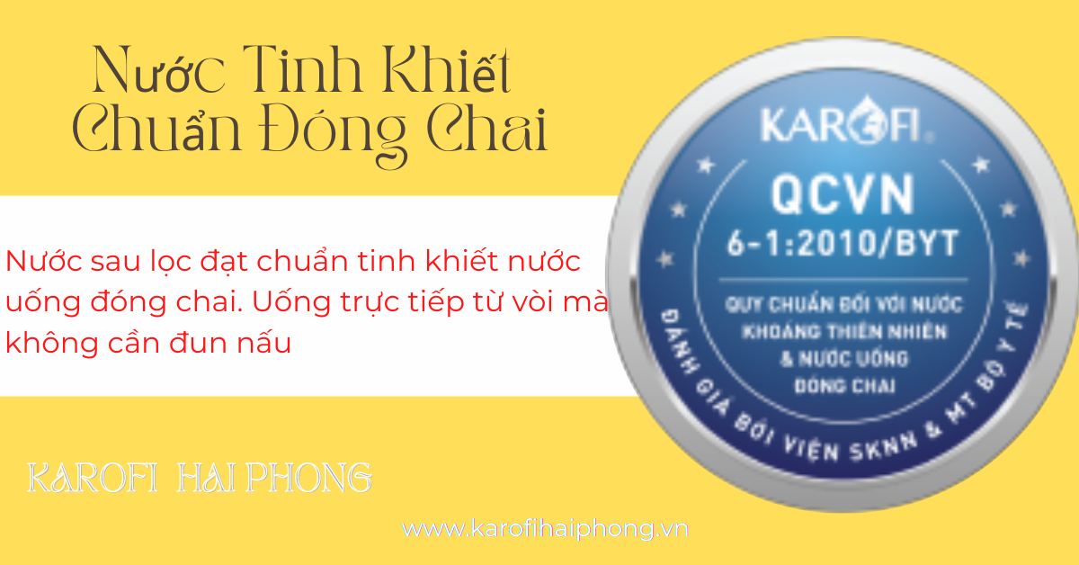 chuẩn tinh khiết đóng chai