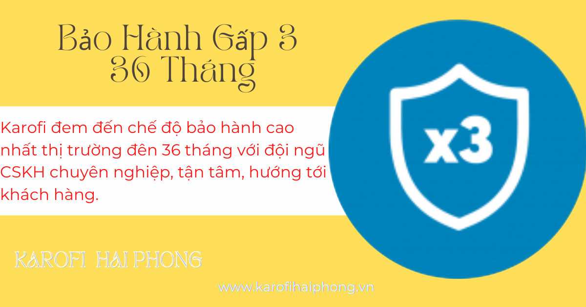 bảo hành gấp 3