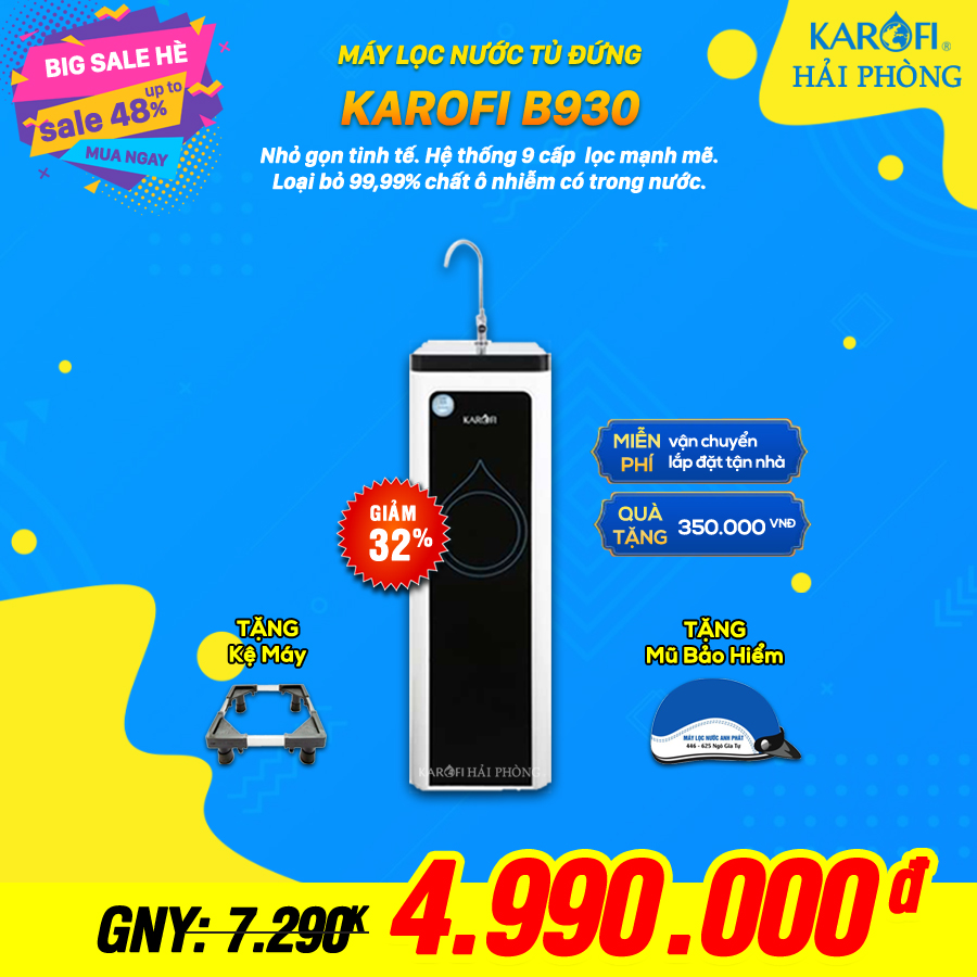 Máy lọc nước RO Karofi B930