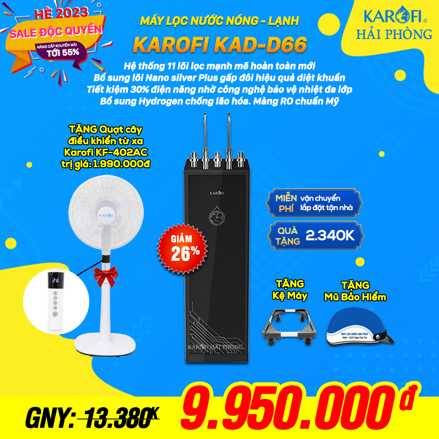 Giá D66 Karofi Hải Phòng thang 7 2023
