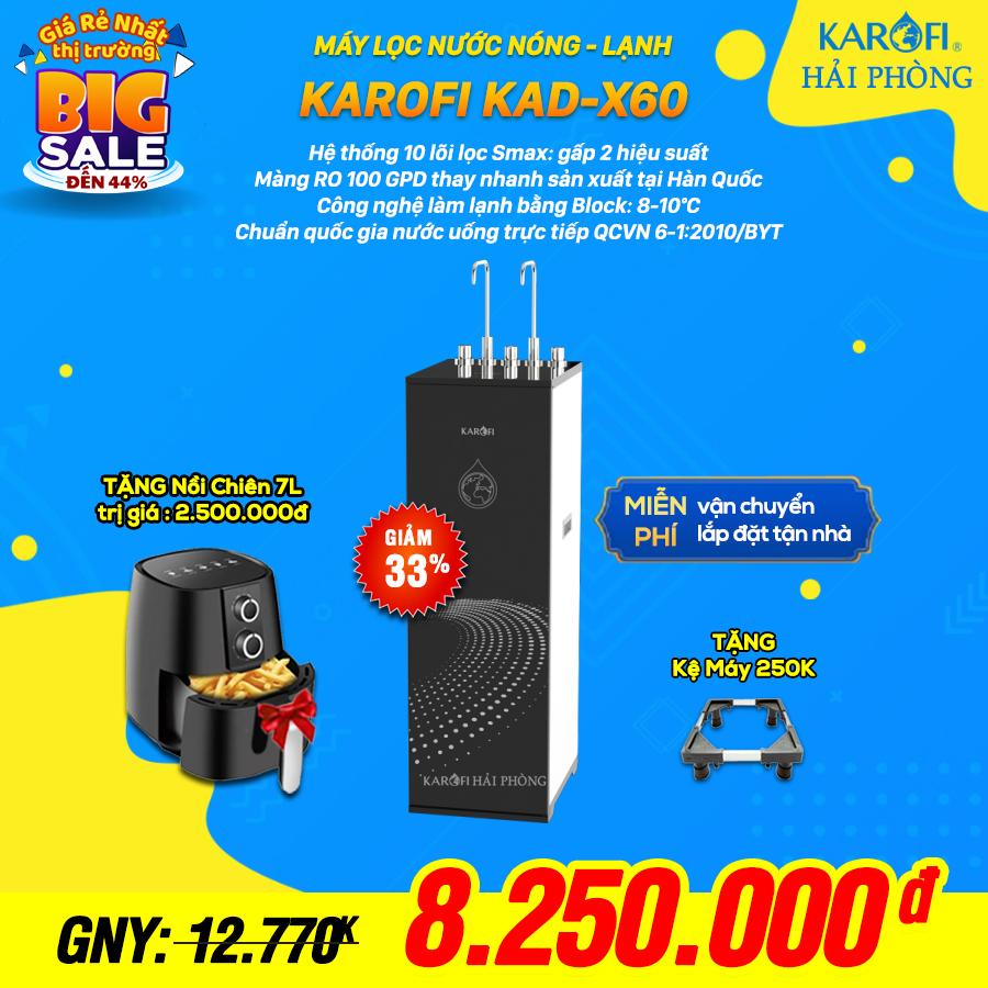 Karofi KAD-X60 khuyến mãi tháng 10 2023