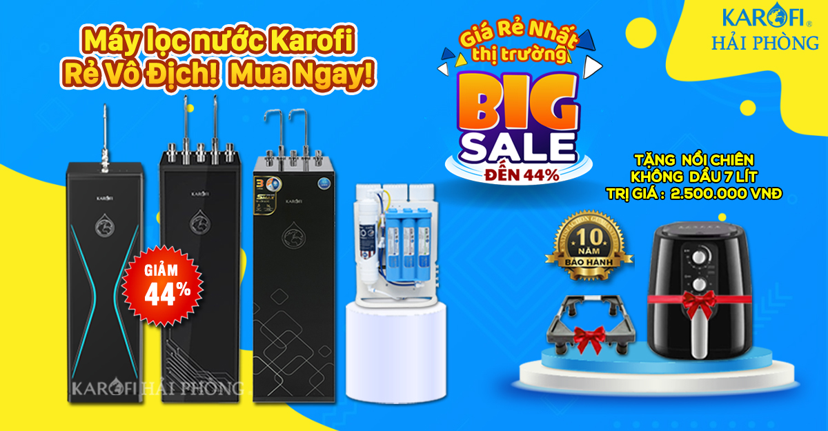 Máy lọc nước Karofi Hải Phòng khuyến mãi tháng 9 2023 GND