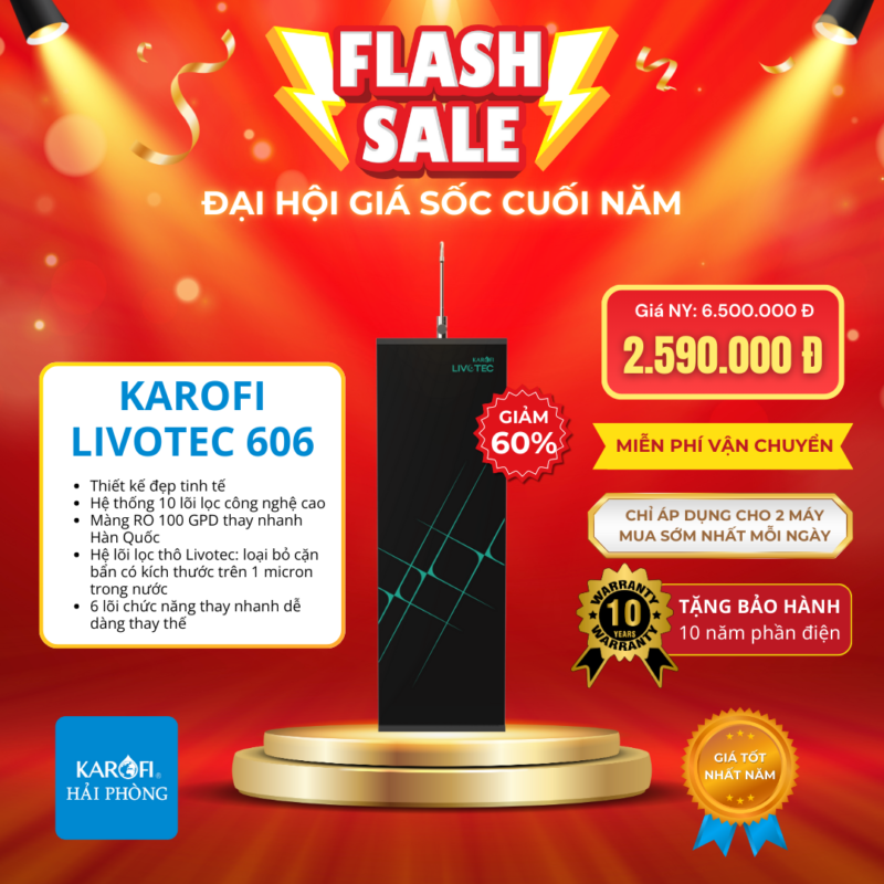 KAROFI LIVOTEC 606 - Đại hội SALE cuối năm Karofi Hải Phòng