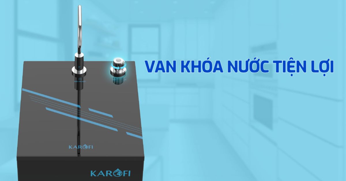 Karofi KAQ-D20 van khoá nước tiện lợi