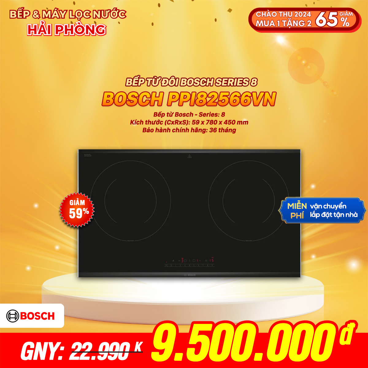 Bếp từ Bosch PPI82566VN