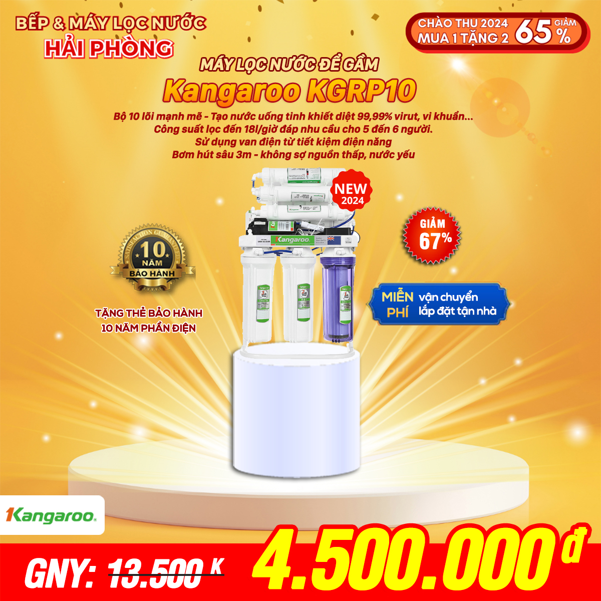 Máy lọc nước Kangaroo-KGRP10