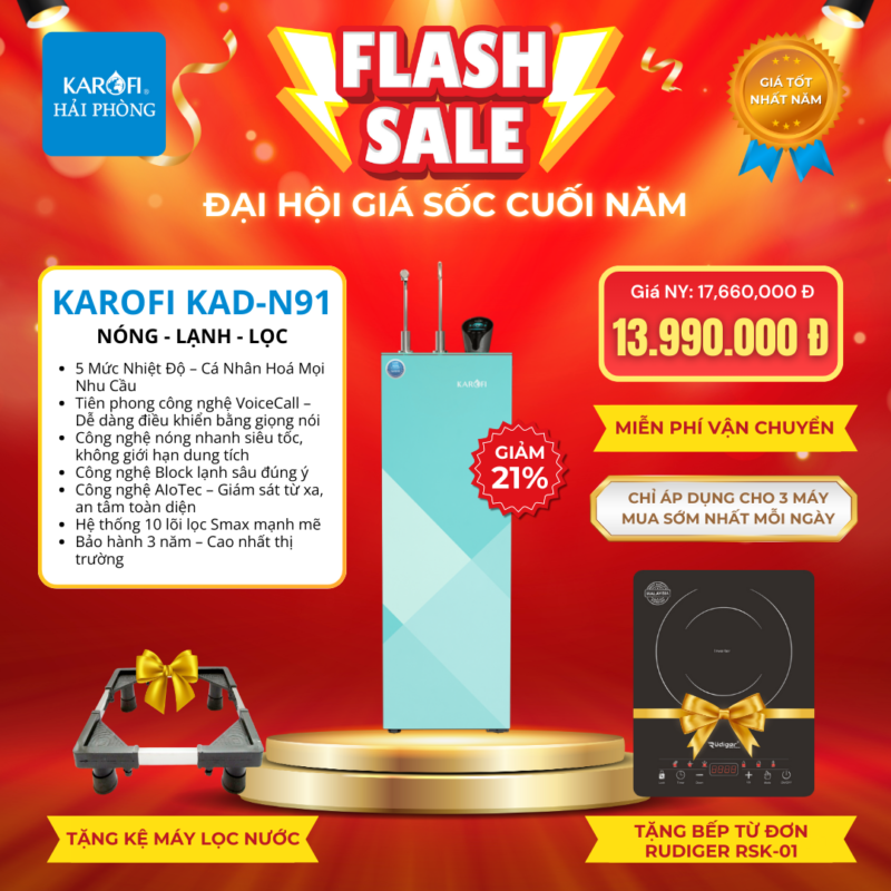 KAROFI KAD-N91 - Đại hội SALE cuối năm Karofi Hải Phòng