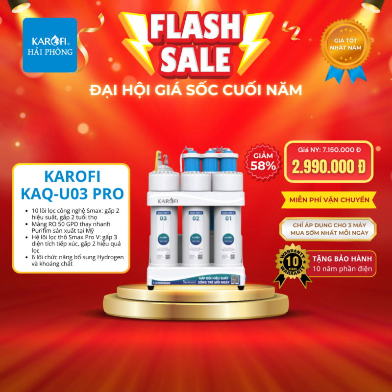 KAROFI U03 Pro - Đại hội SALE cuối năm Karofi Hải Phòng