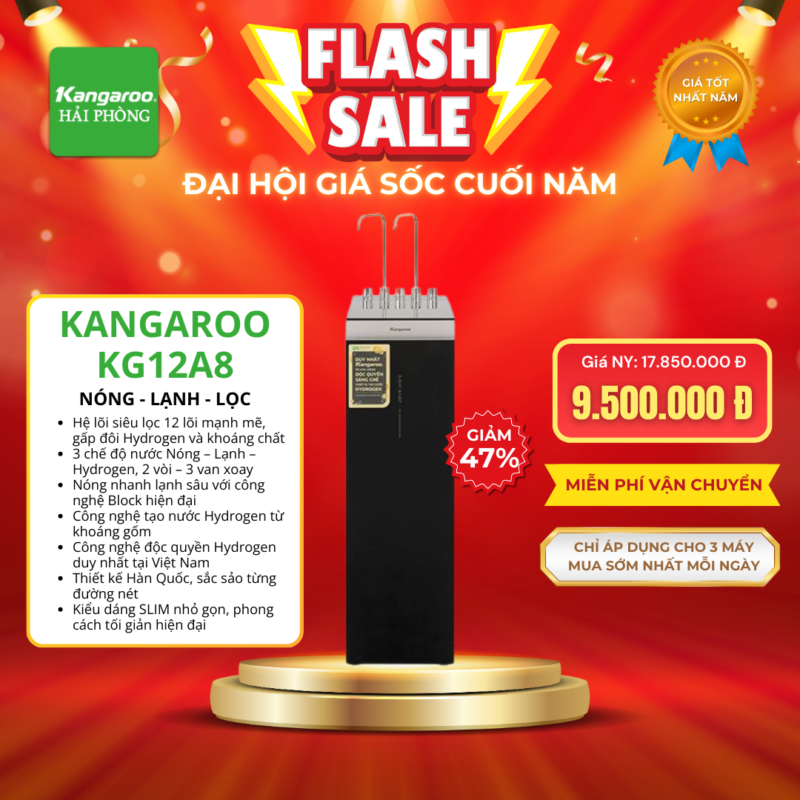 Kangaroo KG12A8 - Đại hội SALE cuối năm Karofi Hải Phòng
