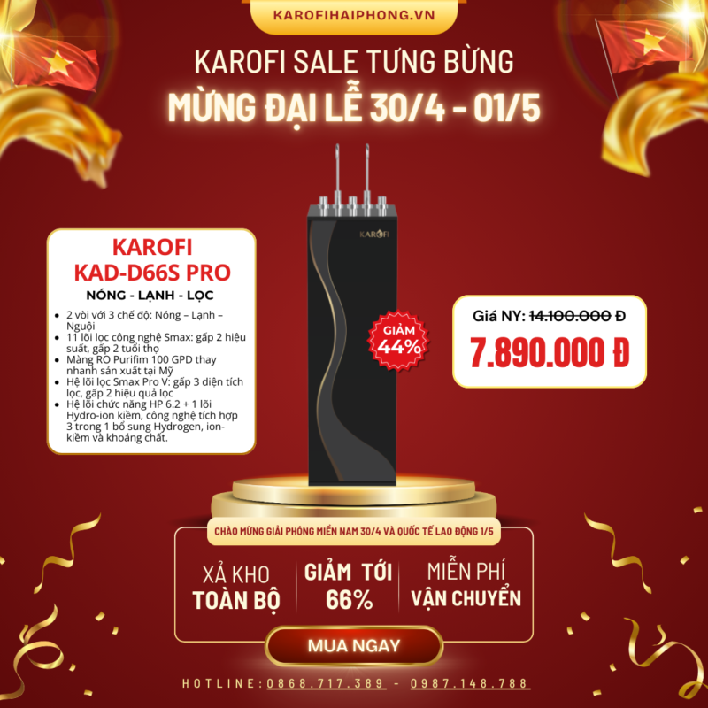 KAD-D66S PRO Karofi Hải Phòng Sale Đại Lễ 30-04 2025