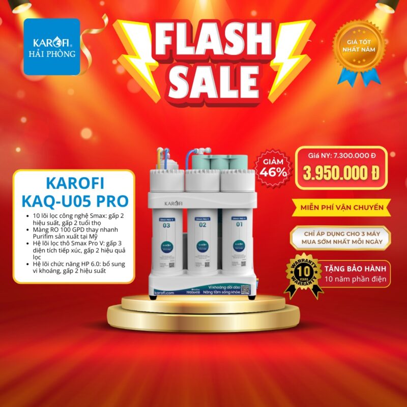 Máy lọc nước Karofi KAQ-U05 Pro