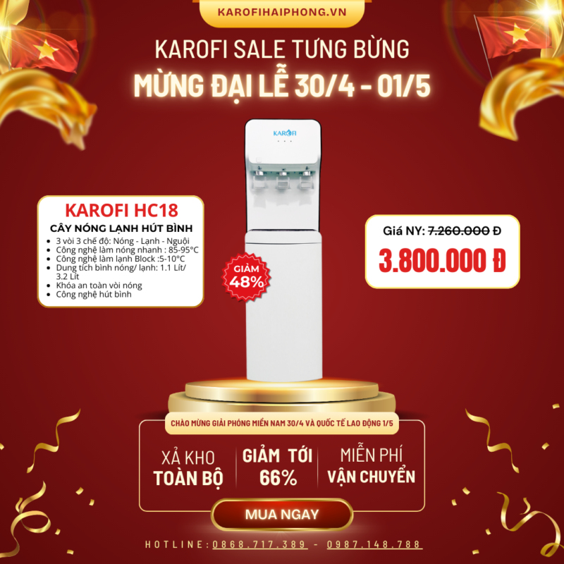 HC18 Karofi Hải Phòng Sale Đại Lễ 30-04 2025