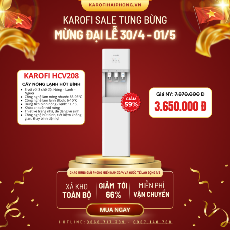 HCV208 Karofi Hải Phòng Sale Đại Lễ 30-04 2025