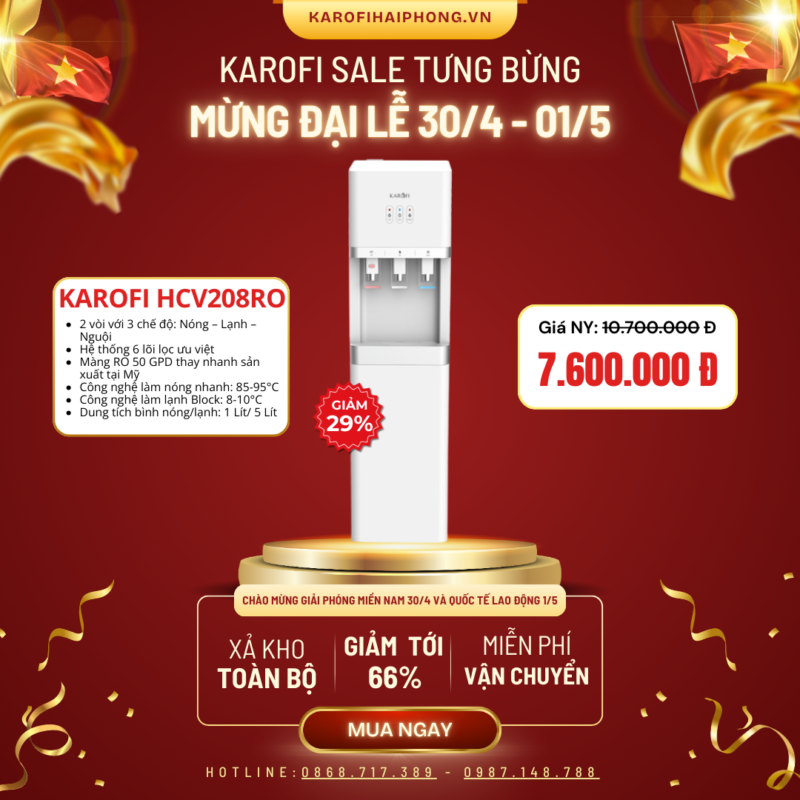 HCV208RO Karofi Hải Phòng Sale Đại Lễ 30-04 2025