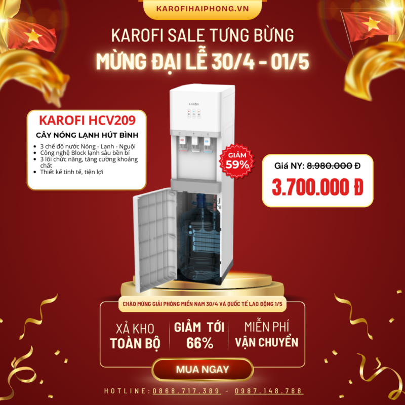 HCV209 Karofi Hải Phòng Sale Đại Lễ 30-04 2025