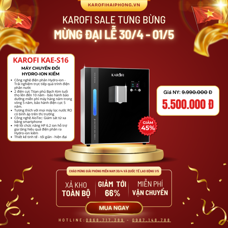 KAE-S16 Karofi Hải Phòng Sale Đại Lễ 30-04 2025