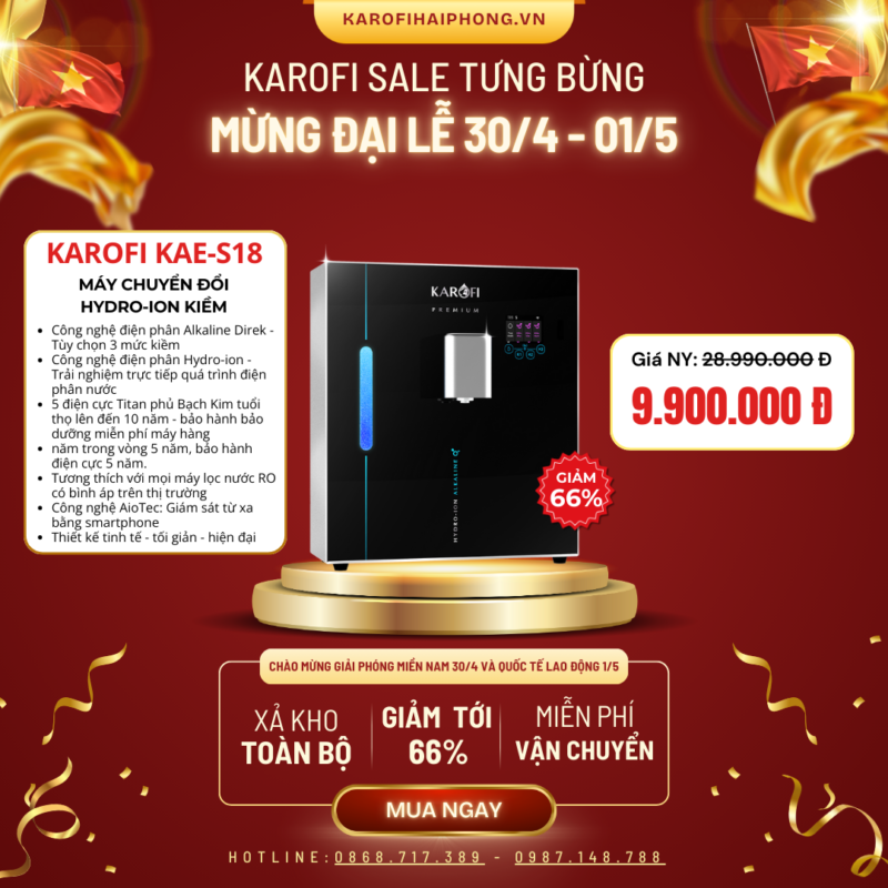 KAE-S18 Karofi Hải Phòng Sale Đại Lễ 30-04 2025