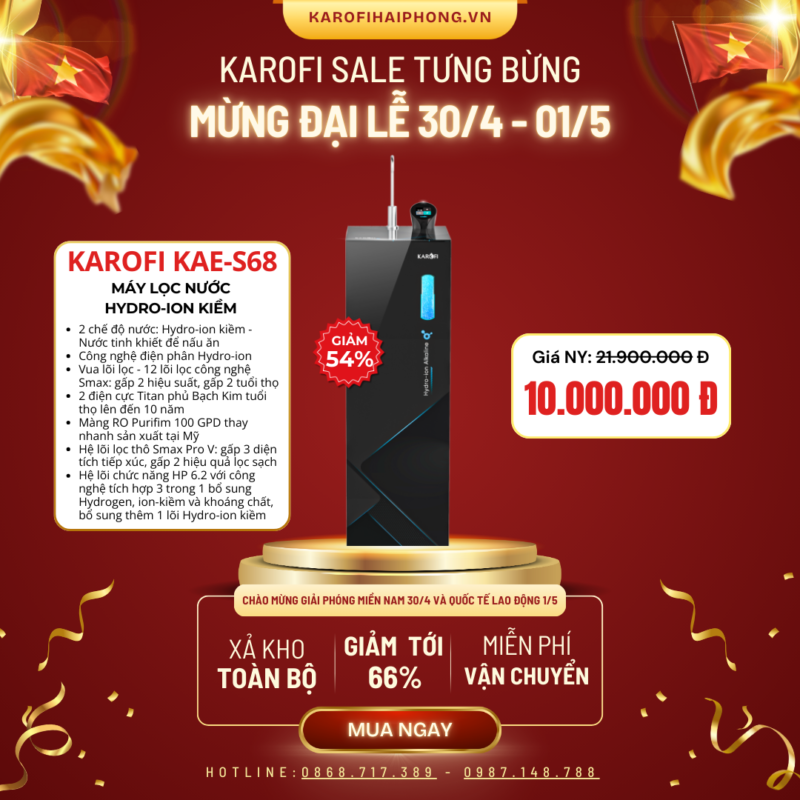 KAE-S68 Karofi Hải Phòng Sale Đại Lễ 30-04 2025