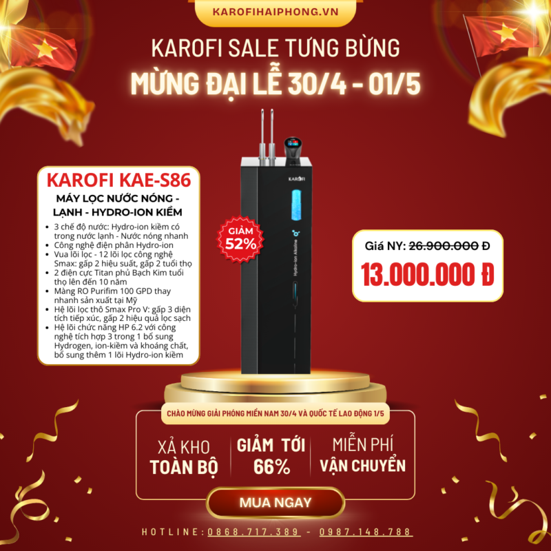 KAE-S86 Karofi Hải Phòng Sale Đại Lễ 30-04 2025