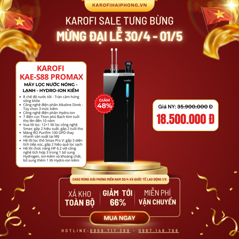 KAE-S88 PROMAX Karofi Hải Phòng Sale Đại Lễ 30-04 2025