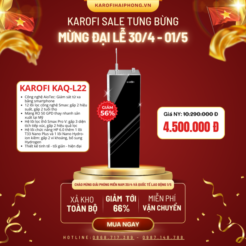 KAQ-L22 Karofi Hải Phòng Sale Đại Lễ 30-04 2025