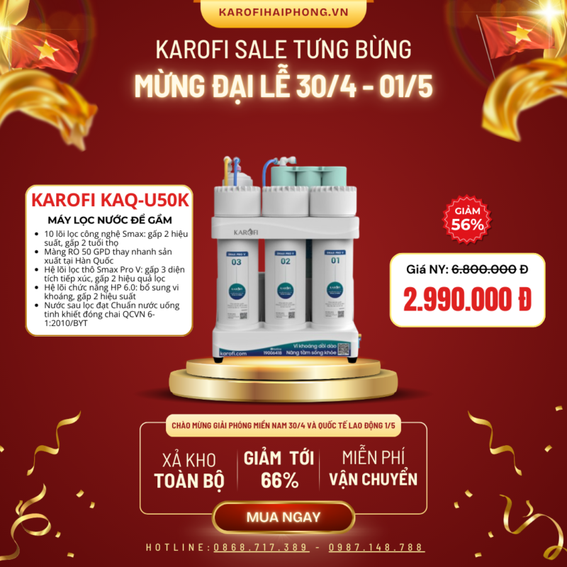 KAQ-U50K Karofi Hải Phòng Sale Đại Lễ 30-04 2025