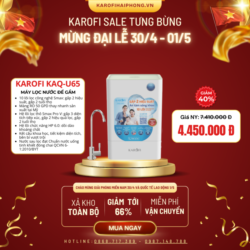 KAQ-U65 Karofi Hải Phòng Sale Đại Lễ 30-04 2025