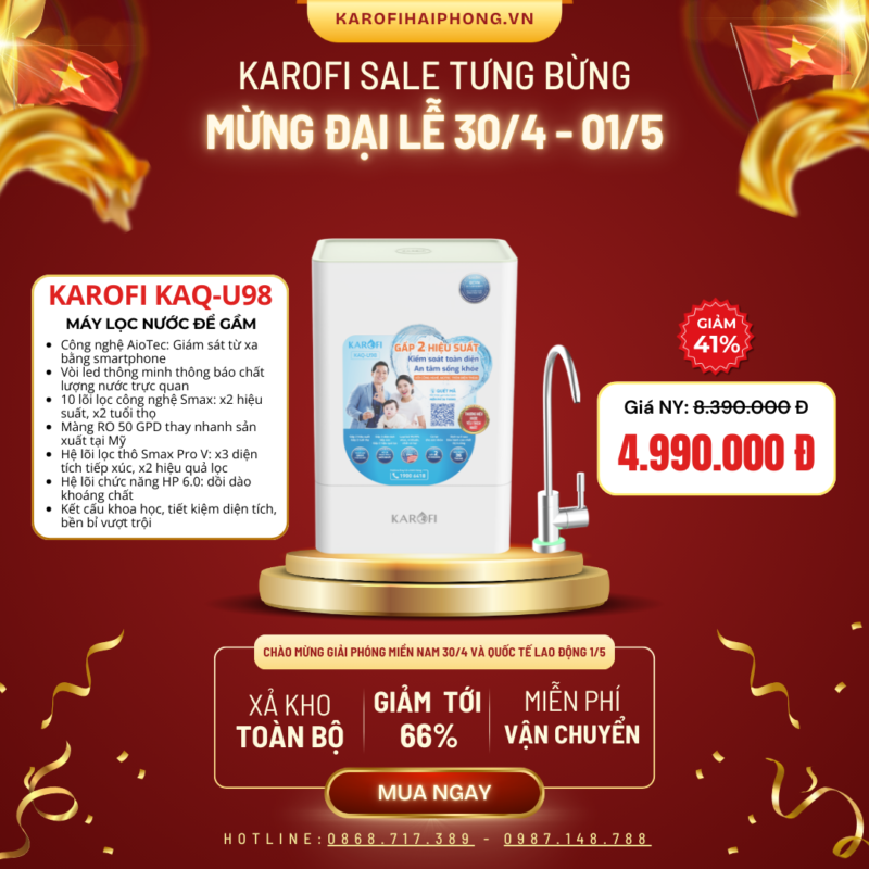 KAQ-U98 Karofi Hải Phòng Sale Đại Lễ 30-04 2025