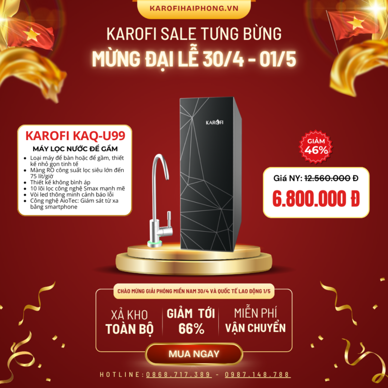 KAQ-U99 Karofi Hải Phòng Sale Đại Lễ 30-04 2025
