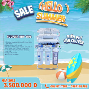 Máy lọc nước RO để gầm Rudiger RHP-D06
