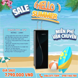 Máy lọc nước nóng lạnh Karofi KAD-D69