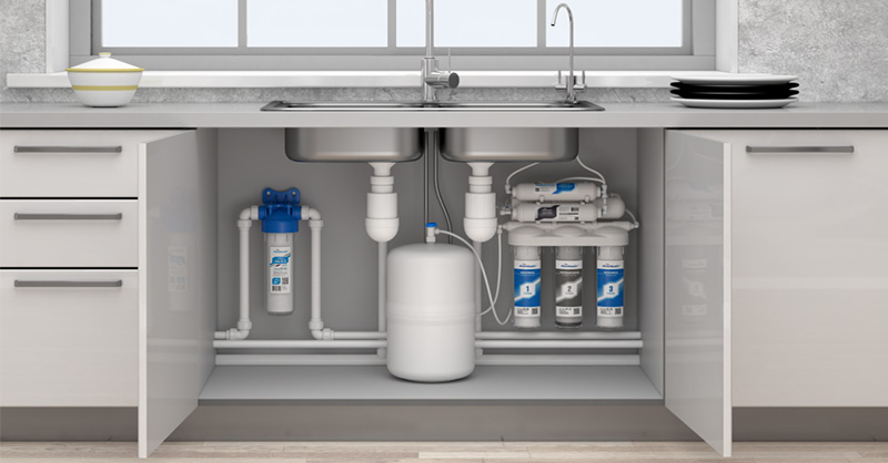 Hướng dẫn lắp máy lọc nước âm tủ đúng cách tại nhà