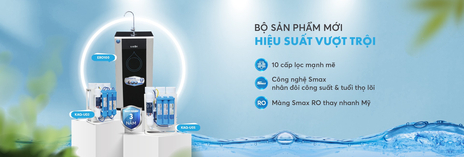Máy lọc nước RO gia đình tốt nhất Bảo hành 36 tháng
